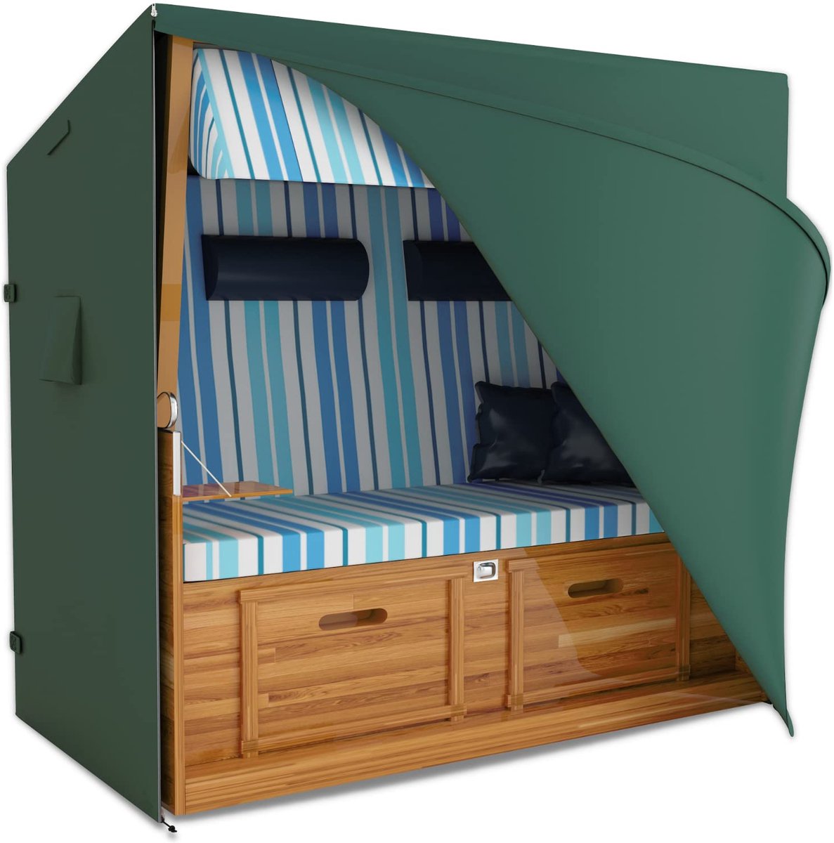 Unyqoos Waterdichte Beschermhoes voor Strandstoel met Extra Stevige Grip en Ventilatieopening groen