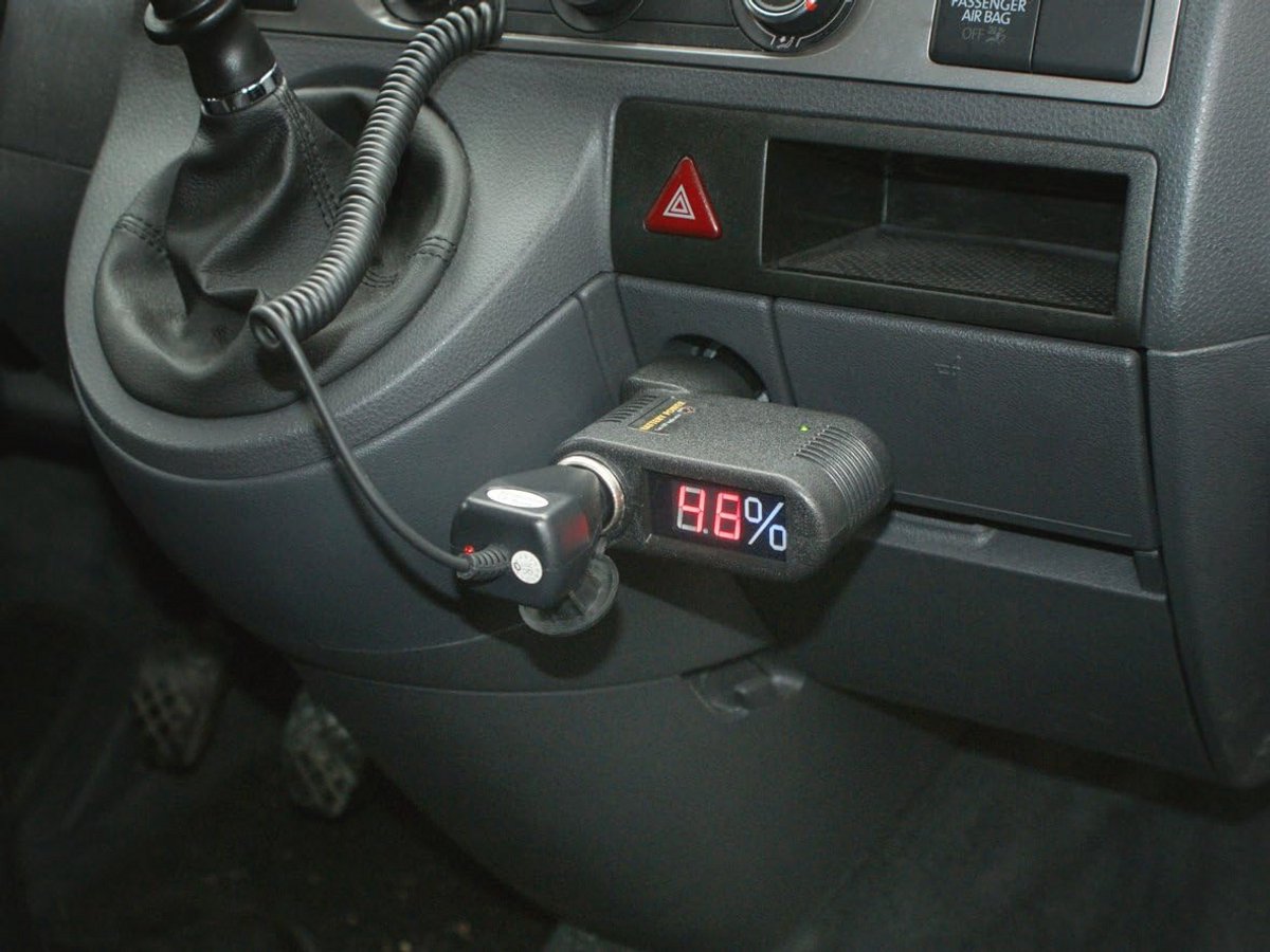 Digitale Accu-tester 12V - Zwart - Veilig en Betrouwbaar