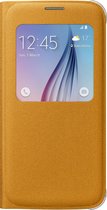 Samsung Galaxy S6 S View Flip Case Stof Orange