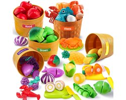 Fruit Sorteer Speelgoed Set - 35-delig - Montessori Speelgoed