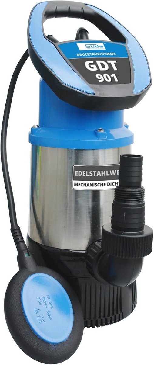 Drukdompelpomp 800W - 5500 l/u - Max. 30m Opvoerhoogte en Vlotterschakelaar