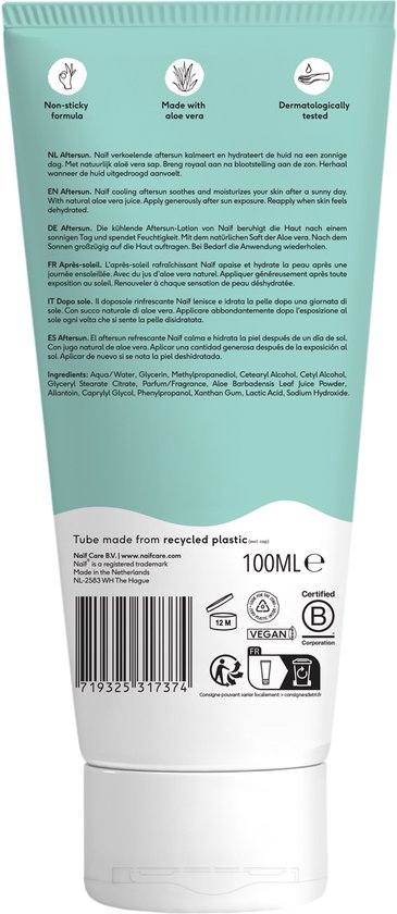 Naïf - Verkoelende Aftersun - met Aloë Vera - 100ml