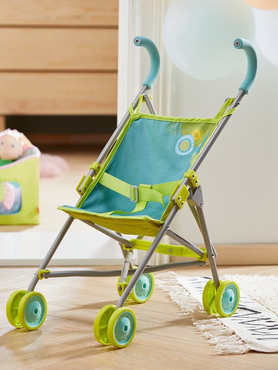 Haba Poppenbuggy Zomerweide Junior 63 Cm Polyester Groen/blauw