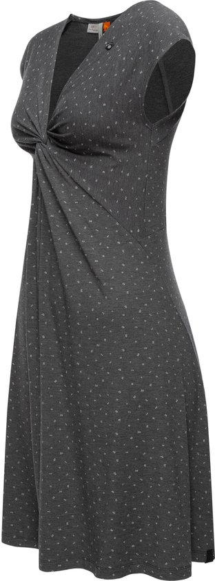 Robe Tunique Ragwear Taille S - Manches Longues, Motif Fleurs Gris - Jersey Confortable, Occasion Parfait état