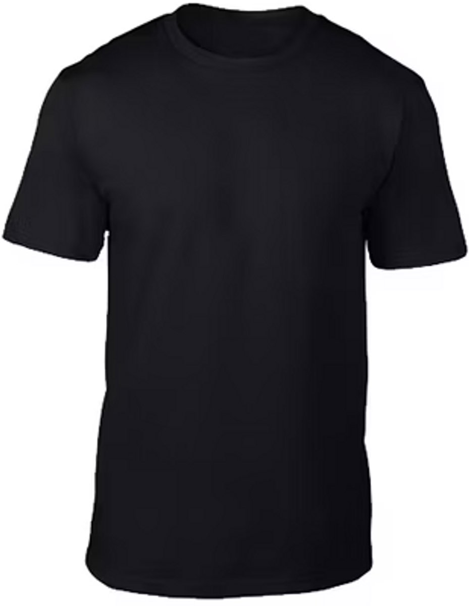 Marco rossi - T-Shirt Heren - 100% Katoen - Ronde Hals, Ondershirts - Zwart - 1Pack - Maat XL