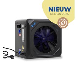 LIVIN' Zwembad Warmtepomp 4KW - Zwembad verwarming - Pool Heater - Warmtepomp Zwembad - Zwembad Heater - Vermogen van 4KW - Licht Gewicht - Plug & Play - Makkelijk te installeren - Inclusief Koppelstukken - Geschikt voor Bestway en Intex - Zwart