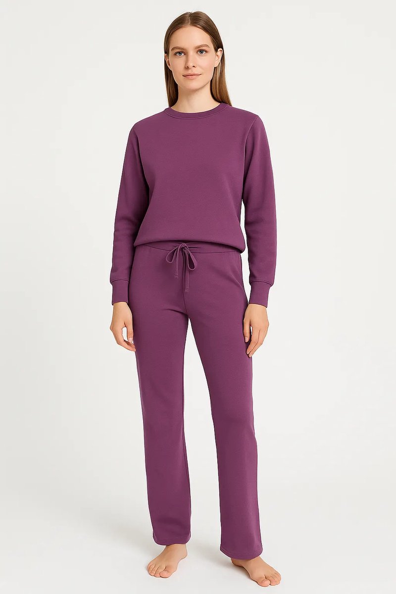 Loungewear set - Huispak dames paars - L
