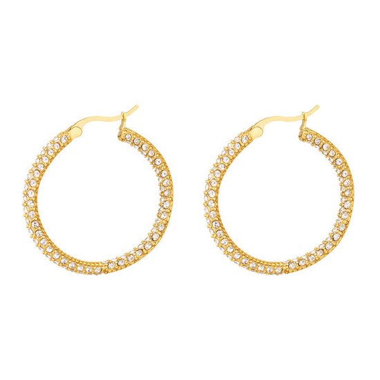 Bijoutheek Boucles d'oreilles Acier Or