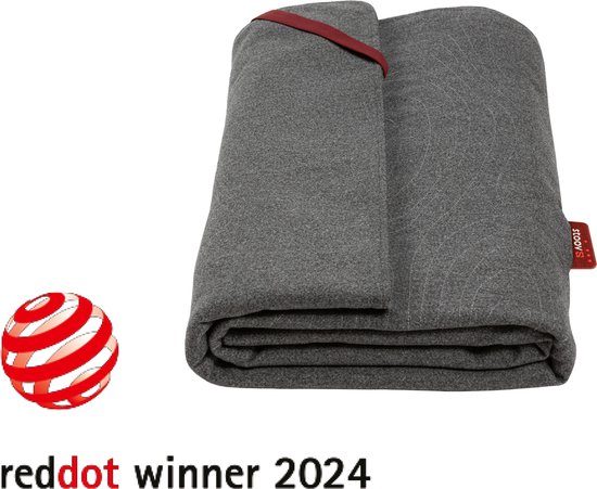Stoov S2 Huge hug | Draadloos infrarood warmtedeken | Sla de warmte om je heen | 180x135 cm | Grey | Standard batterij