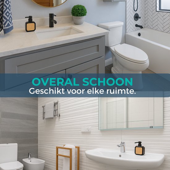 Luxus Zeep-/Desinfectiedispenser | FLOW | RVS (Div. Kleuren) | Vloeibare Zeep/Desinfectiemiddel