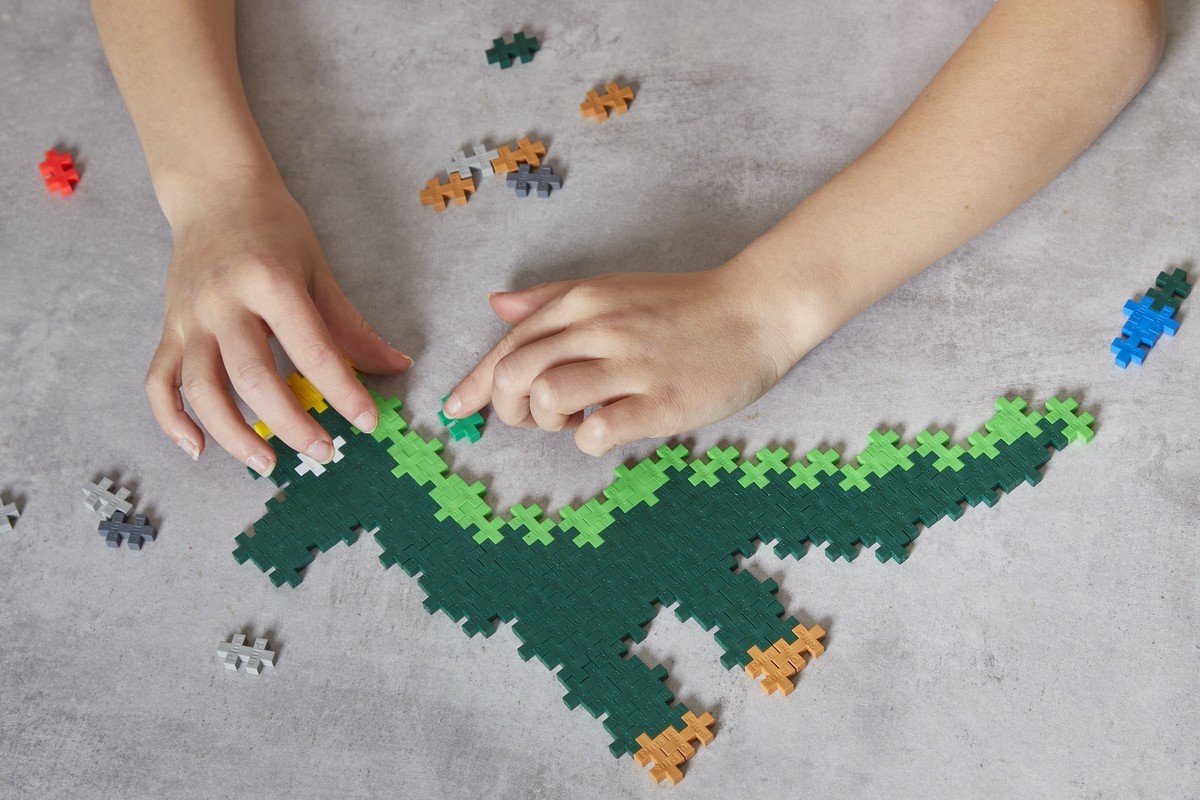 Plus-Plus Learn to Build dino`s 600 delige bouwset - 3918 - Bouwspeelgoed - Constructiespeelgoed - Set met bouwstenen - Vanaf 5 jaar — afbeelding 4
