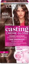 L’Oréal Paris Casting Crème Gloss Lichtbruin 500 - Semi-permanente Haarkleuring Zonder Ammoniak