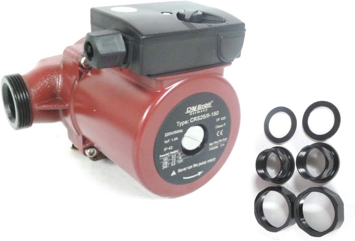 Efficiënte Circulatiepomp 25-80/180 - 110 l/min - Opvoerhoogte tot 8 m
