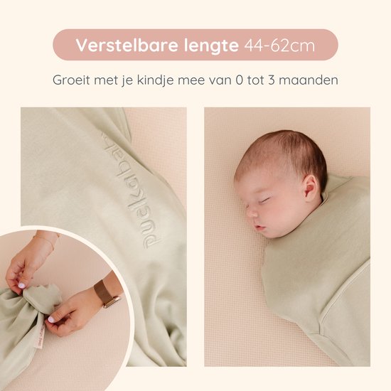 Puckababy Original Piep Inbakerslaapzak (0-3M) - Olive — afbeelding 4