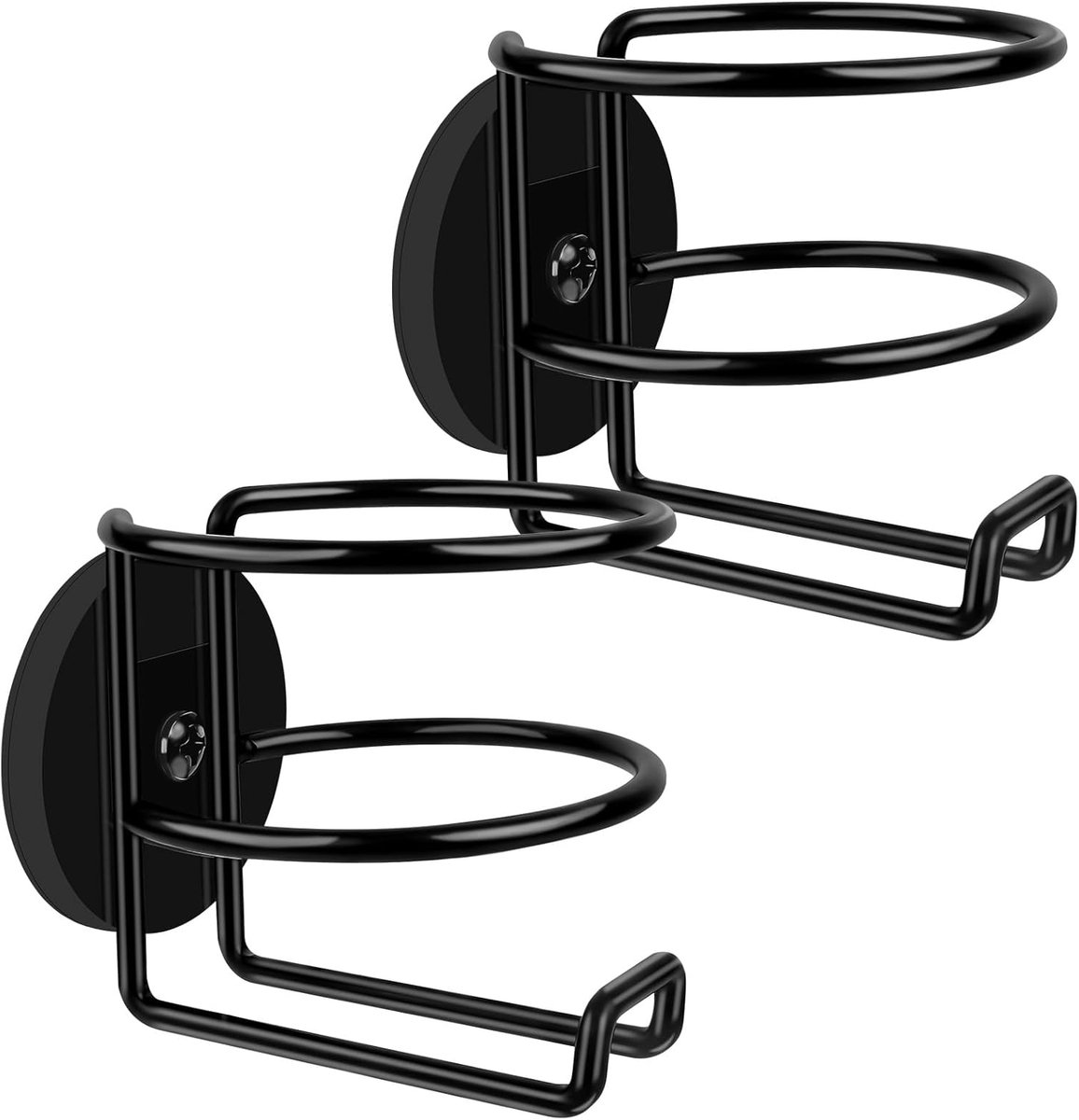 2 stuks - Bekerhouder - Koffie- en theebekerhouder - Bekerhouder - Zwart - Magnetische bekerhouder - Drankfleshouder - Binnendiameter 3,1 inch - Magnetische bekerhouder