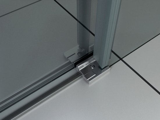 Cabine De Douche Coulissante 120x80x200cm - Verre Anticalcaire 8mm Profil Noir Mat Avec Porte Paroi Laterale 83262233
