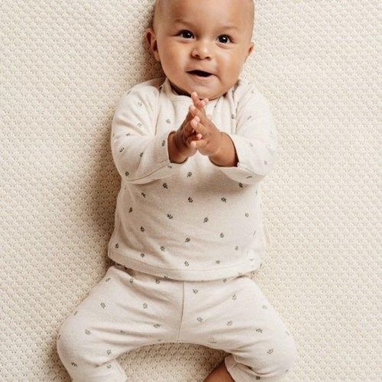 Little Dutch Newborn Little Farm Green Leaves - Bébé - Garçons et Filles - T-shirt à manches longues - Taille 56