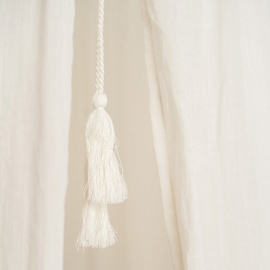 Little Dutch Klamboe - Maat - Klamboe kinderkamer Jongens & Meisjes - Soft White, Wit - Newborn Naturals — afbeelding 3