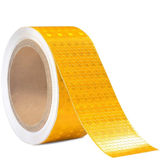 Tape réfléchissant - 5 cm x 10 m - Autocollant - Réfléchissant - Tape / Ruban de signalisation - Oranje