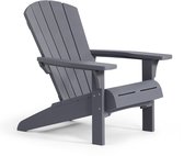 Keter Troy Adirondack Tuinstoel - 85x80x96,5cm - Grijs