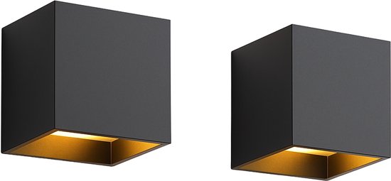 Luminize Wandlamp DIMBAAR - 2 stuks - geschikt voor binnen en buiten - 2700K - netstroom - 12w