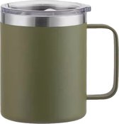 Premium RVS Koffiebeker To Go - Thermosbeker - Theebeker - 350ml - Groen