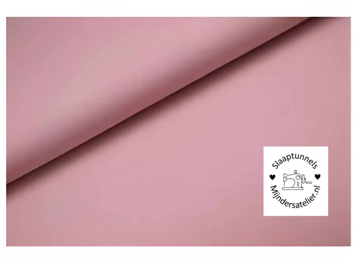 Mijnders Atelier- slaaptunnel- voor ledikantje 60x120- licht oud roze