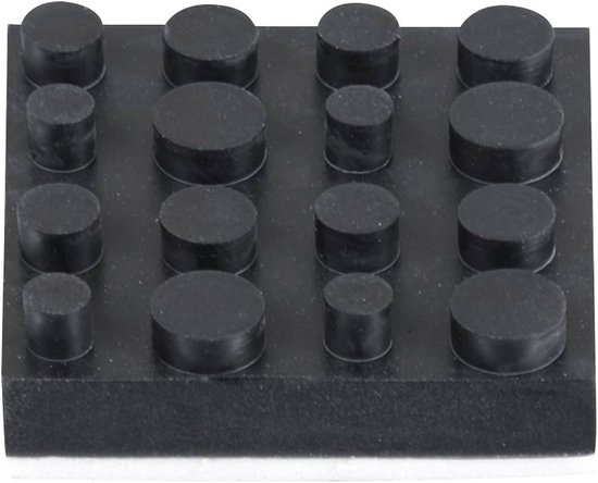 DYNAVOX Antivibe apparaatvoeten-set 4 stuks, rubber, 40x40 mm — afbeelding 2