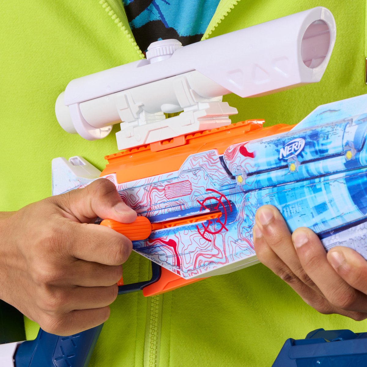 Nerf Loadout Arctic Zerostriker blaster en 24 N1-darts — afbeelding 5