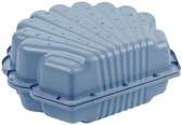 Bol.com Zandbak schelp pastel blauw 2-delig88 x 77cm x 36 cm SwingKing Zandbak / waterbak met deksel aanbieding