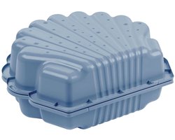 Zandbak schelp pastel licht blauw 2-delig88 x 77cm x 36 cm SwingKing Zandbak / waterbak met deksel