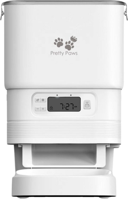 Pretty Paws® - PP002 Professionele Automatische Voerbak Kat- Stemrecorder - Voerautomaat - Katten Voerbak - Minimalistisch