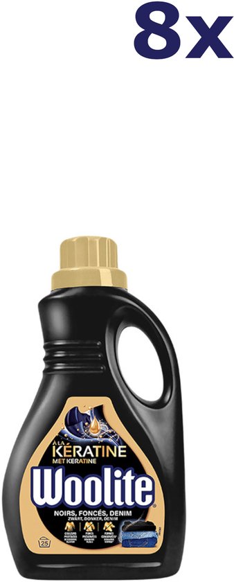 Lessive Liquide Woolite Dark & ​​​​Denim - 8 x 1,5 l (200 lavages)