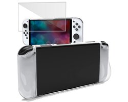 ChiGuard Hoesje & Screenprotector geschikt voor Nintendo Switch 2 Hoesje Screenprotector - Gehard Glas Cover + Shock Proof Case - Transparant