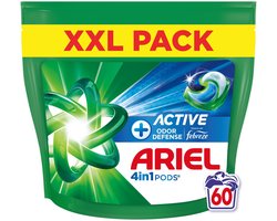 Ariel 4in1 Wasmiddel Pods Actieve Geurbestrijding - 60 stuks