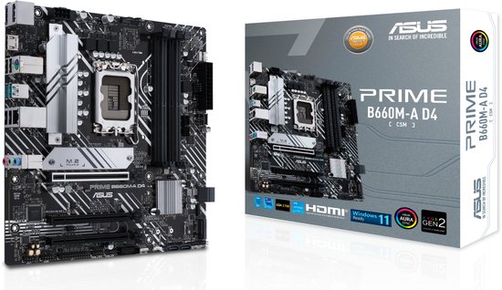 ASUS PRIME B660M-A D4-CSM B660 LGA 1700 micro ATX