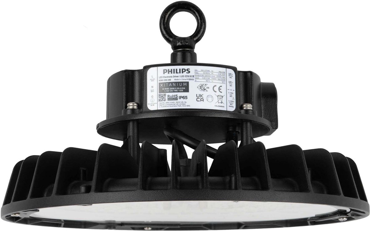 Ledvion - LED High bay, IP65, 200-160-120W, 175 lm/W, Driver, 6500K, Dimbaar, UFO lamp voor, werkplaatsverlichting, halverlichting, plafondlamp werkplaats