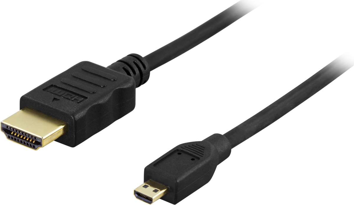 Deltaco HDMI-1033 HDMI kabel 3 m HDMI Type A (Standaard) HDMI Type D (Micro) Zwart