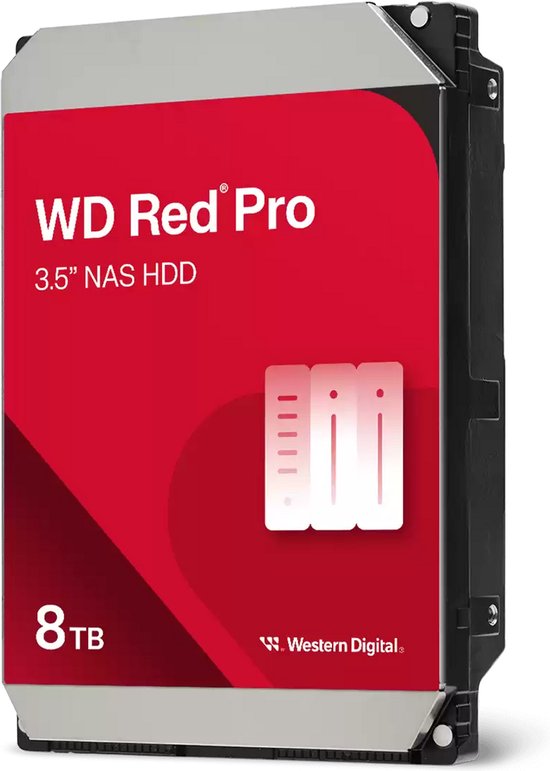 WD Red Pro WD8005FFBX - Disque dur - 8 To - interne - 3.5" - SATA 6Gbs - 7200 tr/min - buffer : 256 Mo