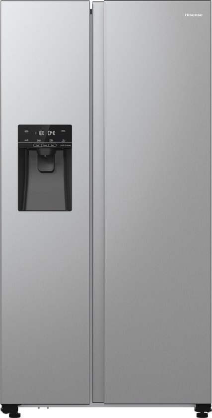 Hisense RS5P535NPCE – Amerikaanse koelkast – No-Frost – 178 cm hoog – 566 liter – Energielabel E – Invriesvermogen 12 kg/24u – Geluidsniveau 39 dB – LED Display – SuperCool – FastF…