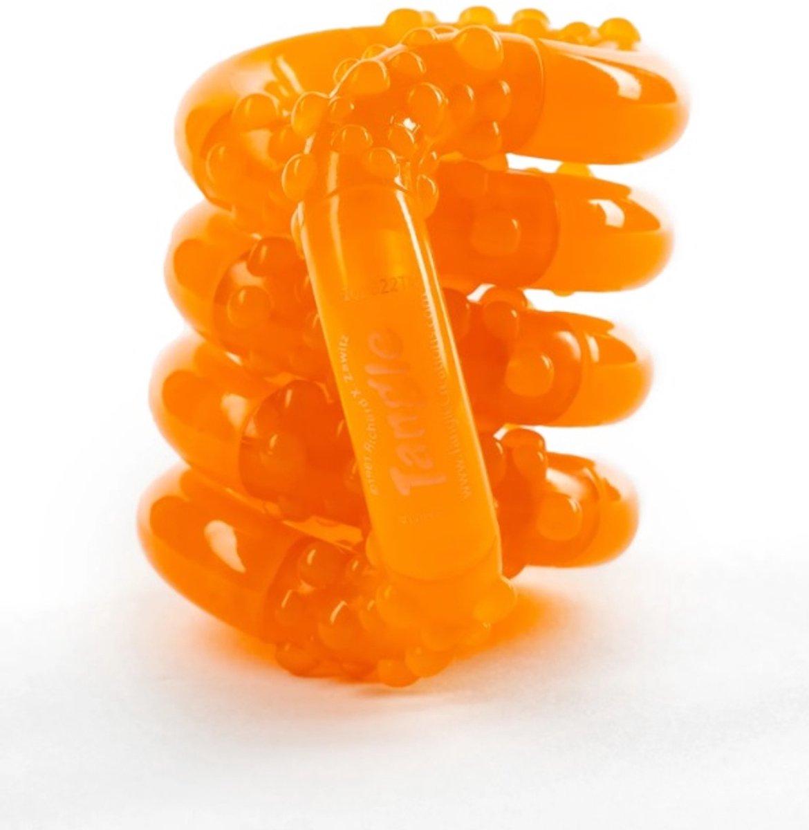 Tangle Glow in the Dark Junior - Tangerine - Orange - The Original Fidget Toy