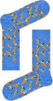Happy Socks Carrot Sokken - Lichtblauw - Maat 36-40