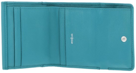 Golden Head Cuir porte-monnaie Madrid RFID Protect Überschlagbörse 1176 Türkis turquoise