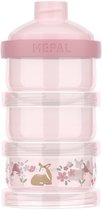 Tour à lait en poudre Mepal Mio, 3 pièces - 360 ml - Fermeture hermétique avec bouchon verseur - Stockage et dosage multifonctionnels - Garden des fées