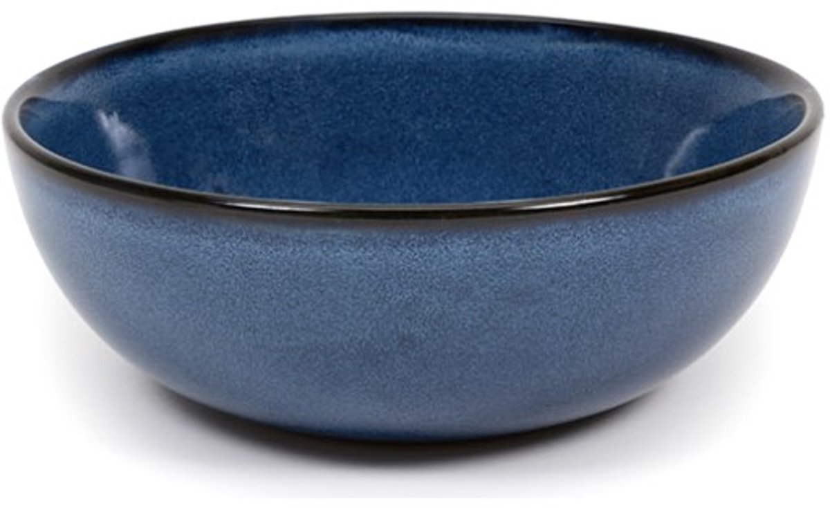 PASCALE NAESSENS KOM M DONKERBLAUW GEGLAZUURD PURE 16 CM X 6 CM (4 stuks)