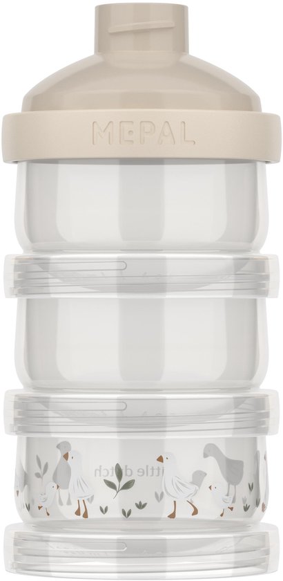 Mepal Mio melkpoedertoren 3-delig Little Dutch - 360 ml - Luchtdichte afsluiting met schekdop - Multifunctioneel opbergen en doseren - Little Goose