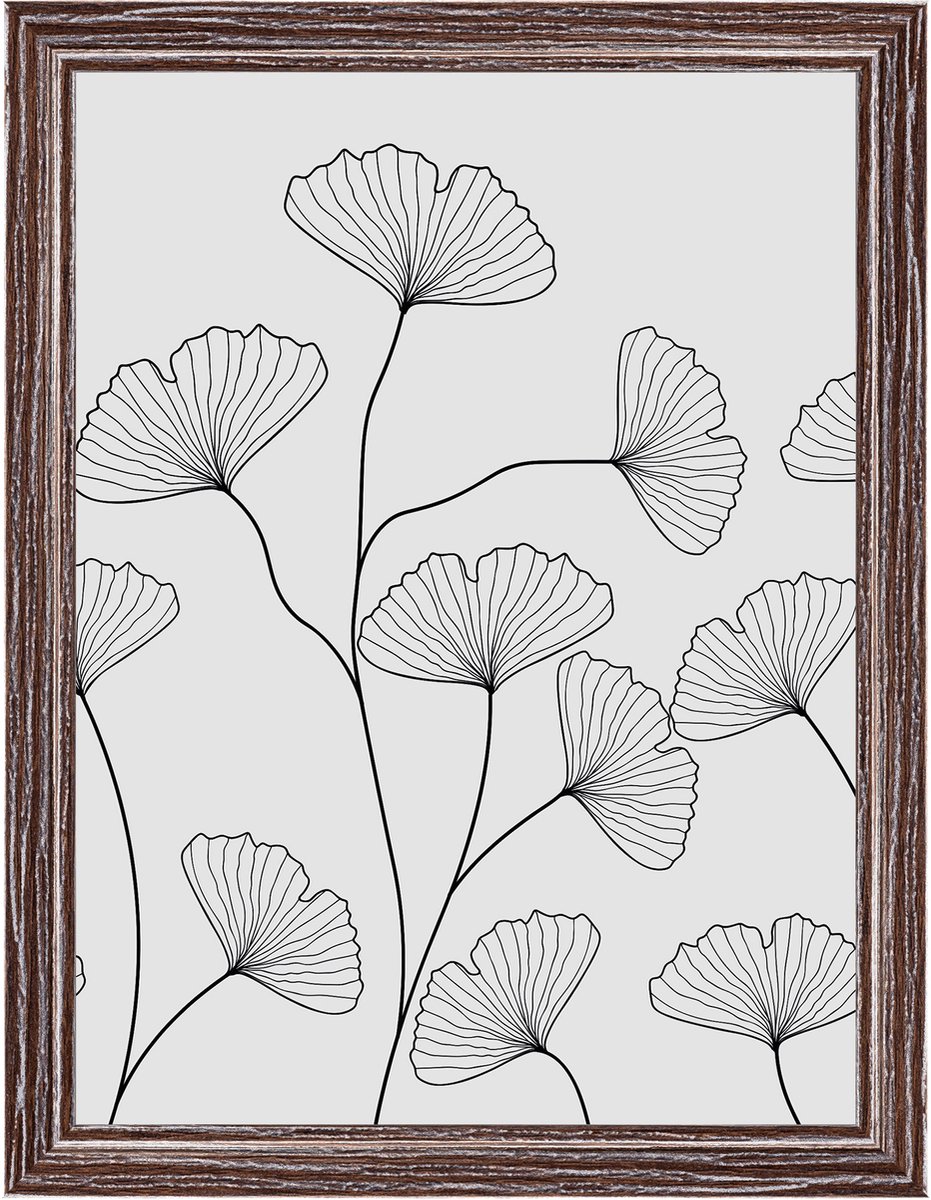 Walther Ilo - Houten lijst - Fotoformaat 15x20 cm - Kunstglas - Donkerbruin
