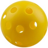 Golf-oefenbal - 10 stuks - luchtstroom holle oefengolfballen 72 mm - plastic - voor schommel, praktijk, rijbereik, thuis, buiten, golfspellen voor volwassenen, kinderen - geel
