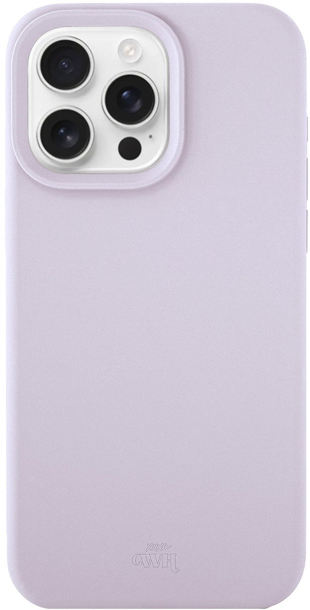 xoxo Wildhearts Shockproof Silicone Case Purple - geschikt voor iPhone 14 Pro - Backcover hoes - Paars Siliconen - Optimale bescherming - Verhoogde camera rand - Paars