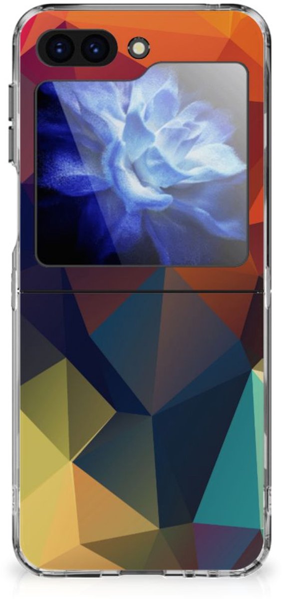Samsung Galaxy Z Flip 6 TPU Hoesje Polygon Color